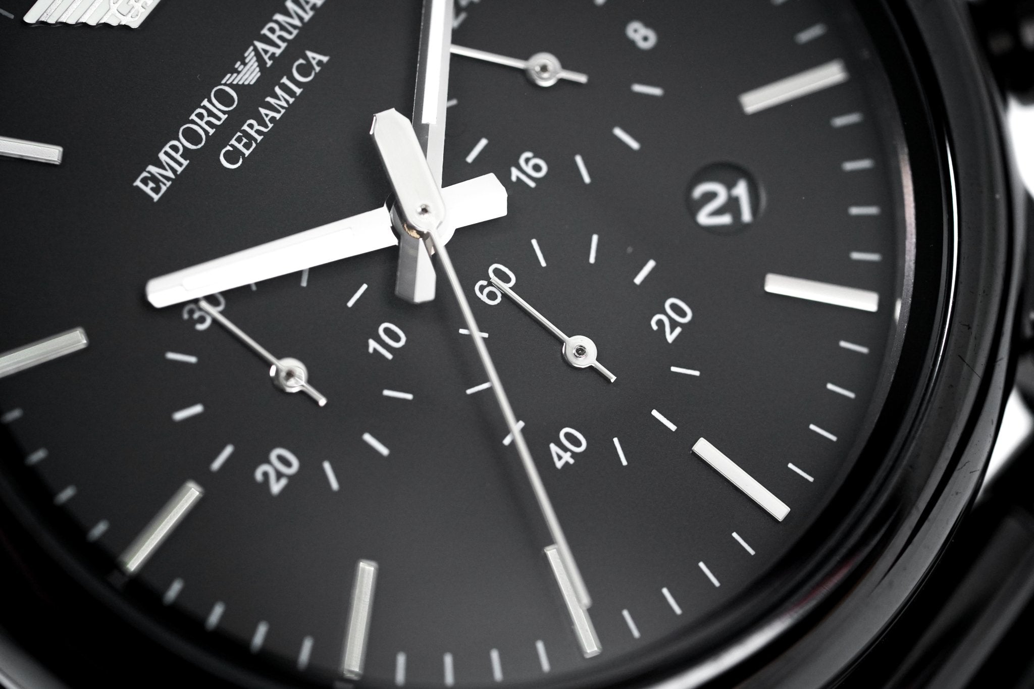 Emporio Armani Men's Luigi Chronograph Watch Black Ceramic AR1507 - Watches & Crystals