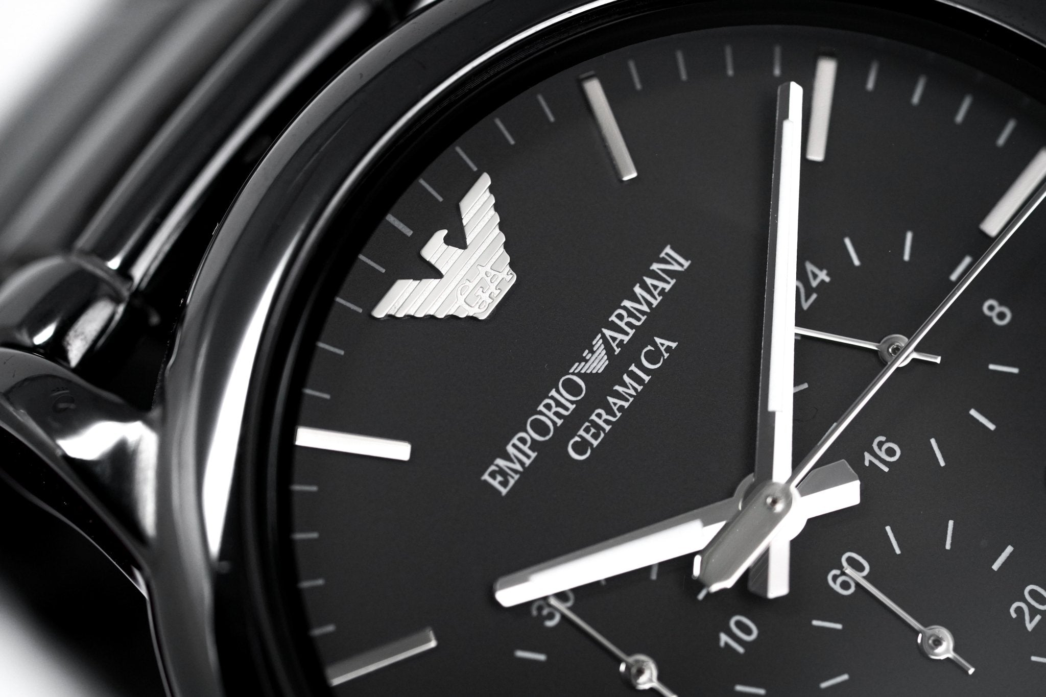 Emporio Armani Men's Luigi Chronograph Watch Black Ceramic AR1507 - Watches & Crystals
