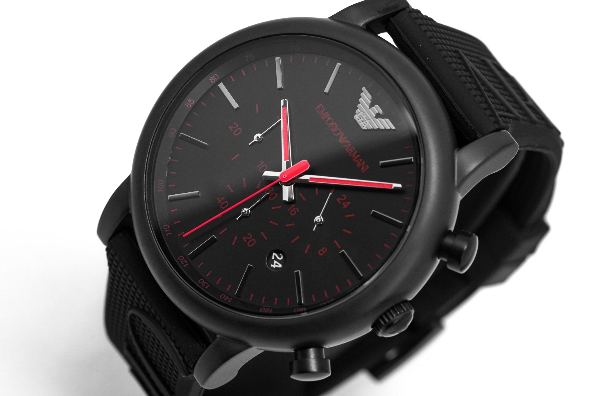 Emporio Armani Men's Luigi Chronograph Watch Black PVD AR11024 - Watches & Crystals