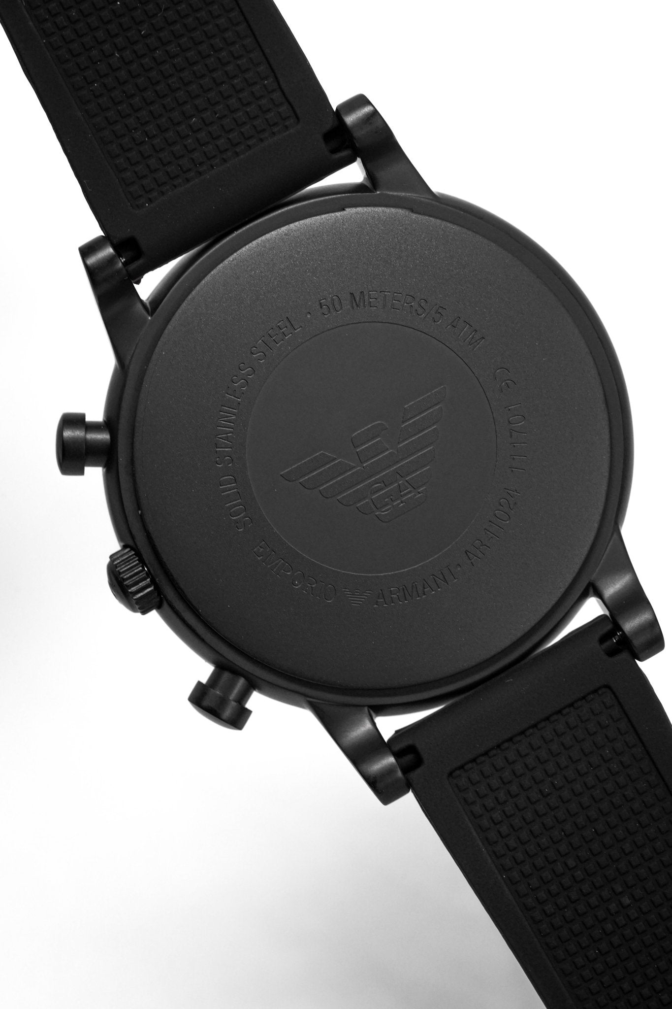 Emporio Armani Men's Luigi Chronograph Watch Black PVD AR11024 - Watches & Crystals
