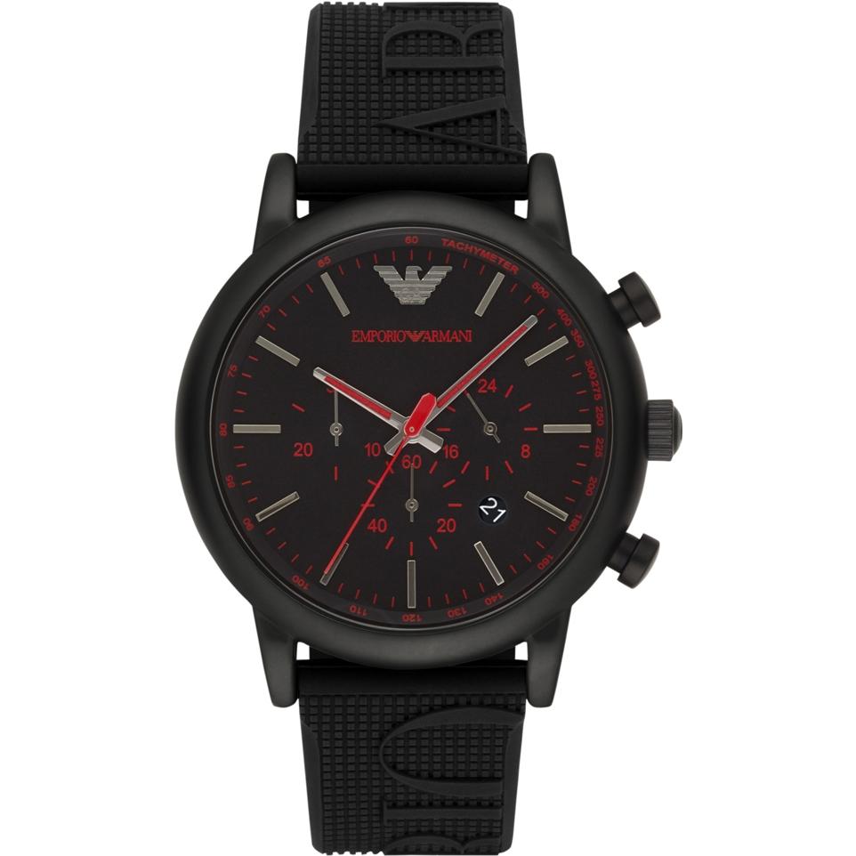Emporio Armani Men's Luigi Chronograph Watch Black PVD AR11024 - Watches & Crystals