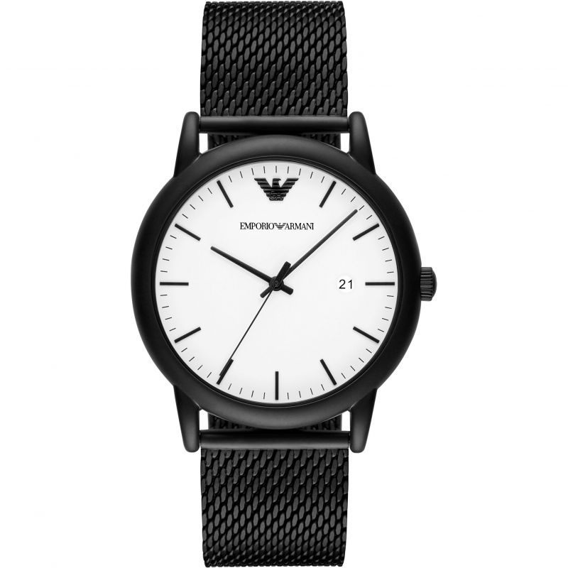 Emporio Armani Men's Luigi Watch Black PVD AR11046 - Watches & Crystals
