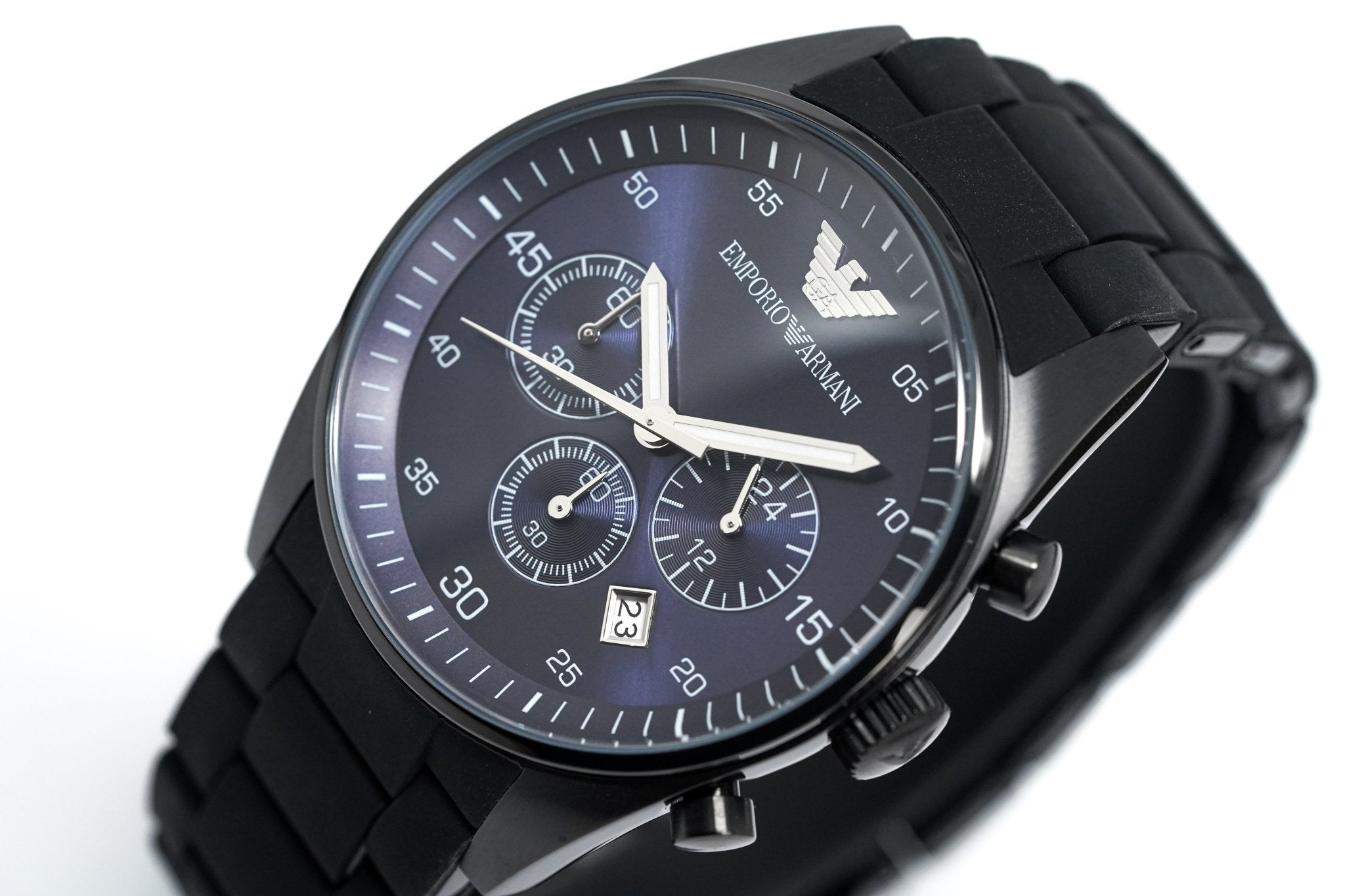 Emporio Armani Men's Sportivo Chronograph Watch Blue AR5921 - Watches & Crystals