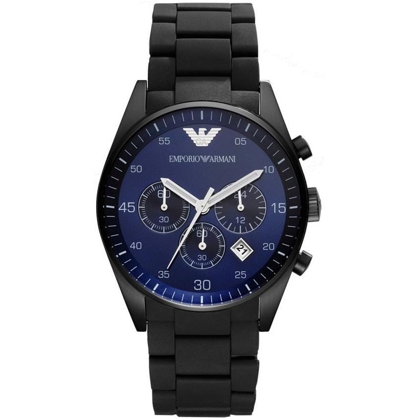 Emporio Armani Men's Sportivo Chronograph Watch Blue AR5921 - Watches & Crystals