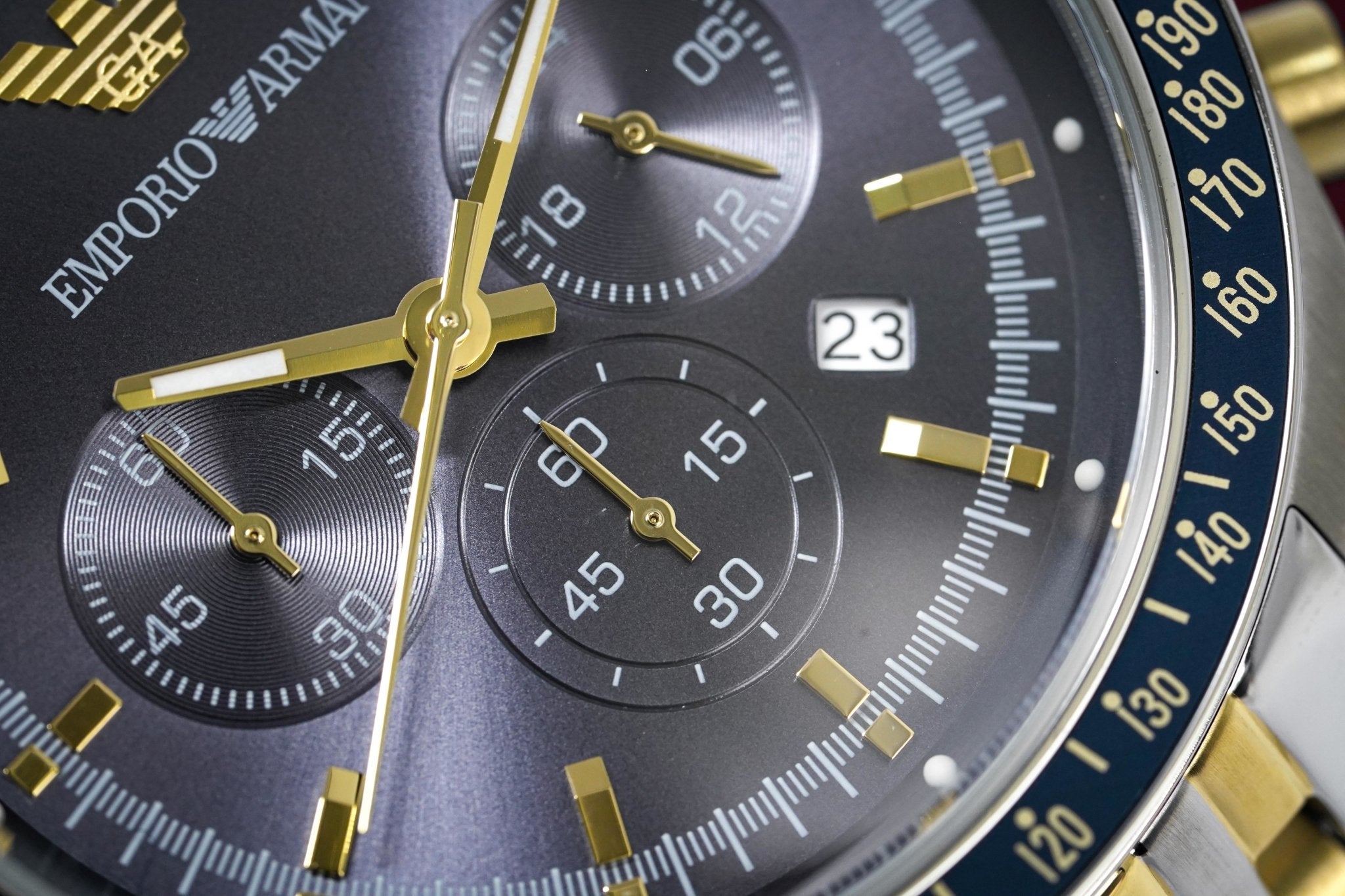 Emporio Armani Men's Tazio Chronograph Watch Two Tone AR6088 - Watches & Crystals