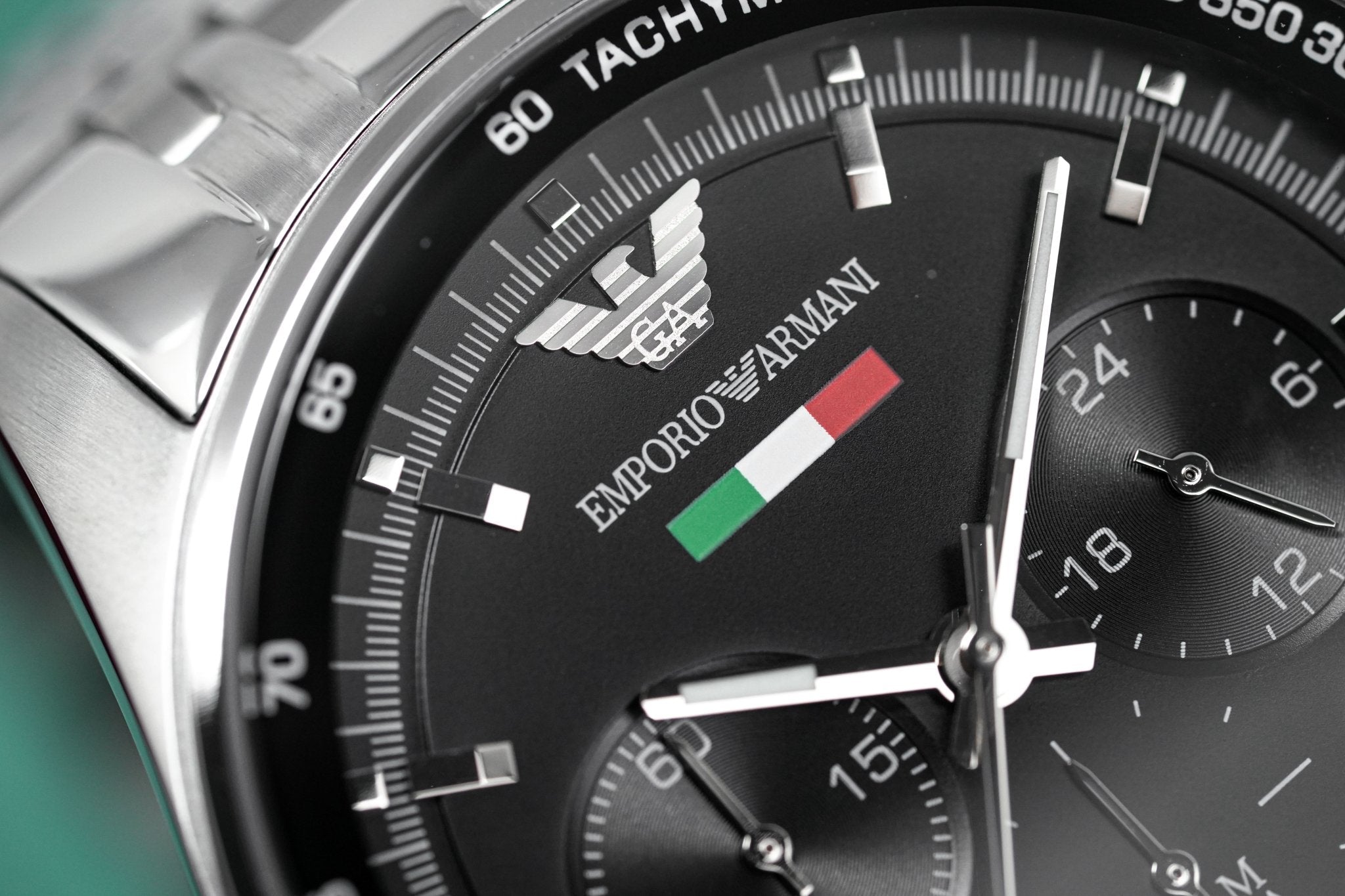 Emporio Armani Men's Team Italia Chronograph Watch Steel AR5983 - Watches & Crystals