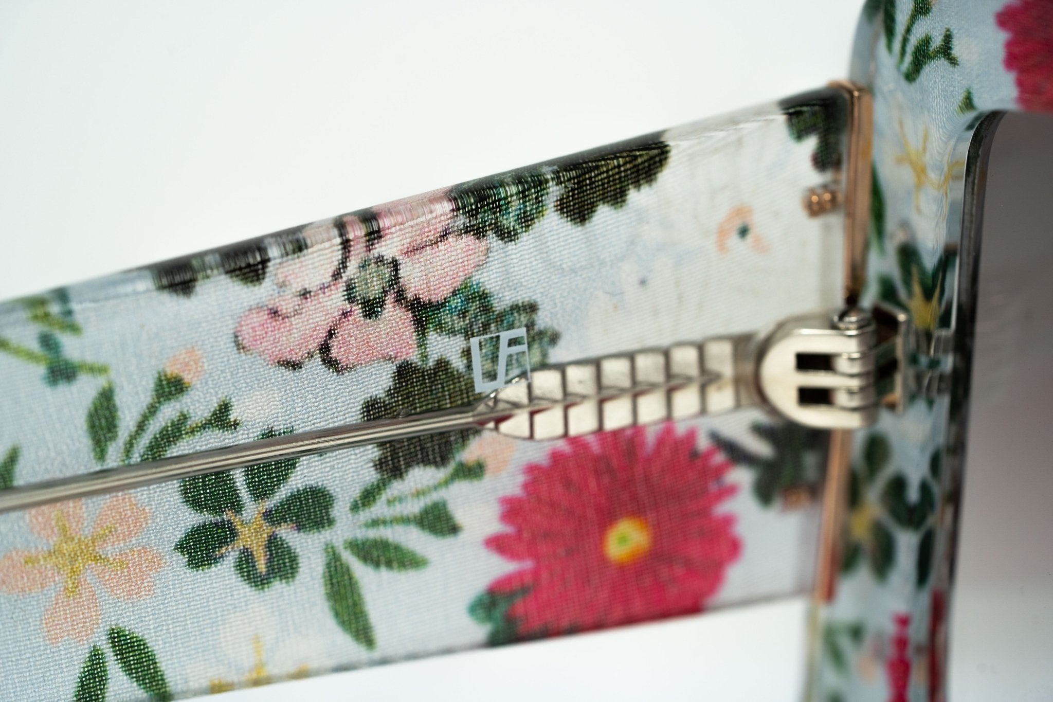 Erdem Women Sunglasses Oversized Floral Blue Rose Gold with Grey Graduated Lenses Category 3 EDM34C5SUN - Watches & Crystals