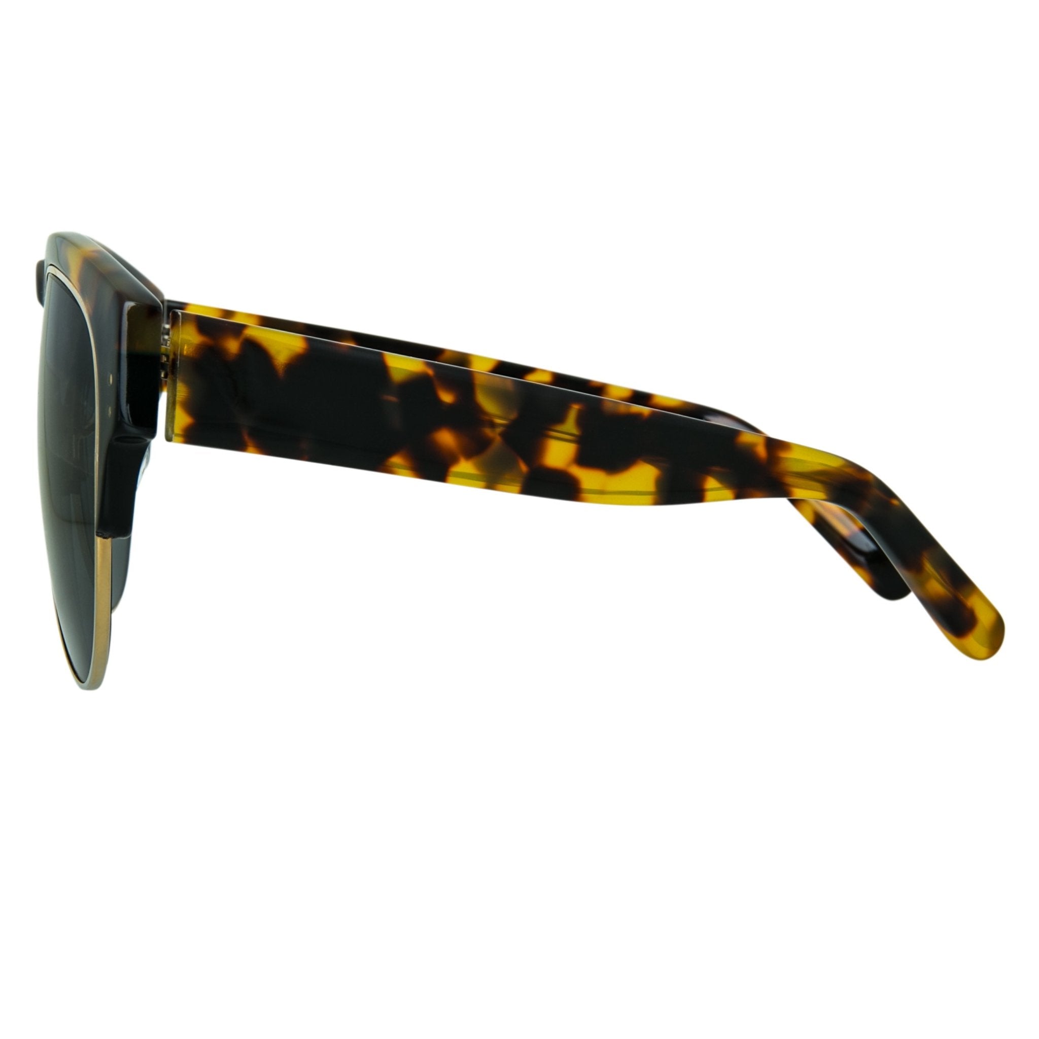 Erdem Women Sunglasses Tortoise Shell Black Light Gold with Grey Lenses Category 3 EDM25C4SUN - Watches & Crystals