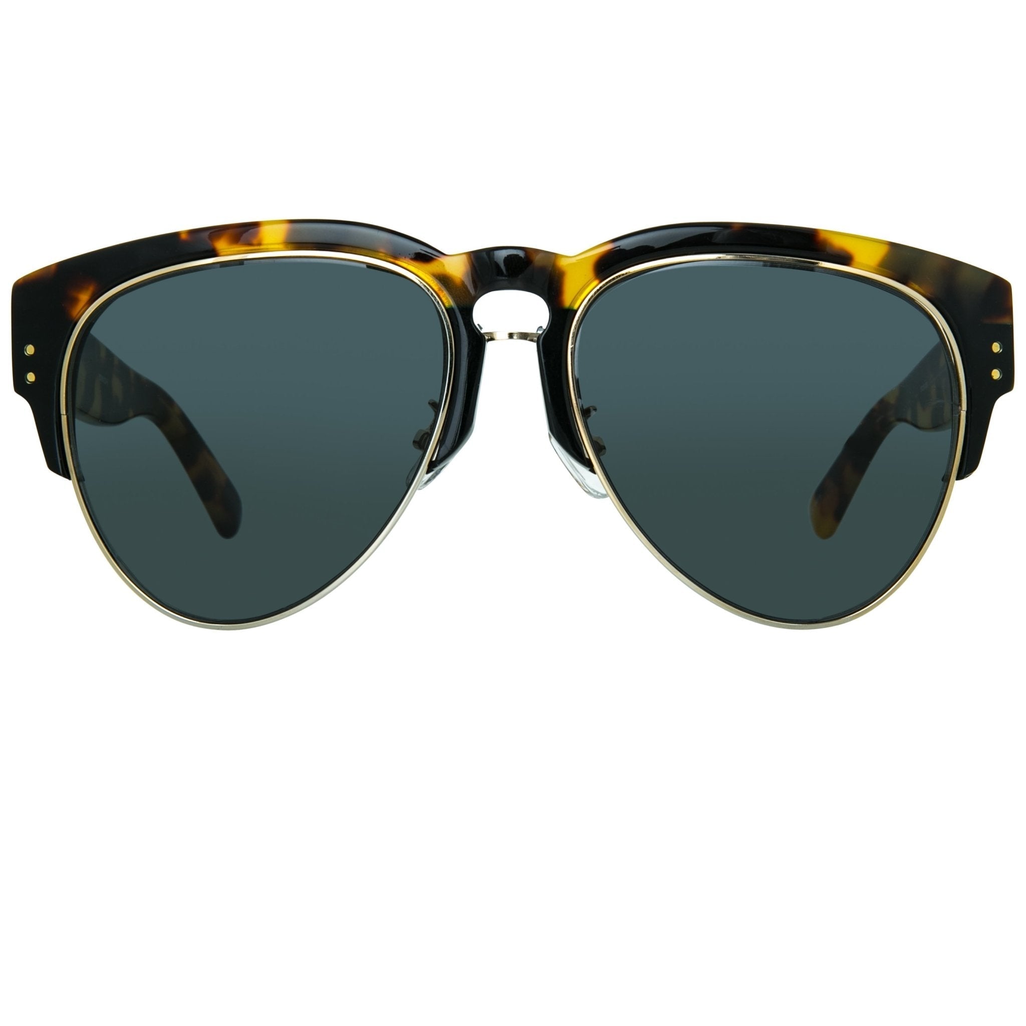 Erdem Women Sunglasses Tortoise Shell Black Light Gold with Grey Lenses Category 3 EDM25C4SUN - Watches & Crystals