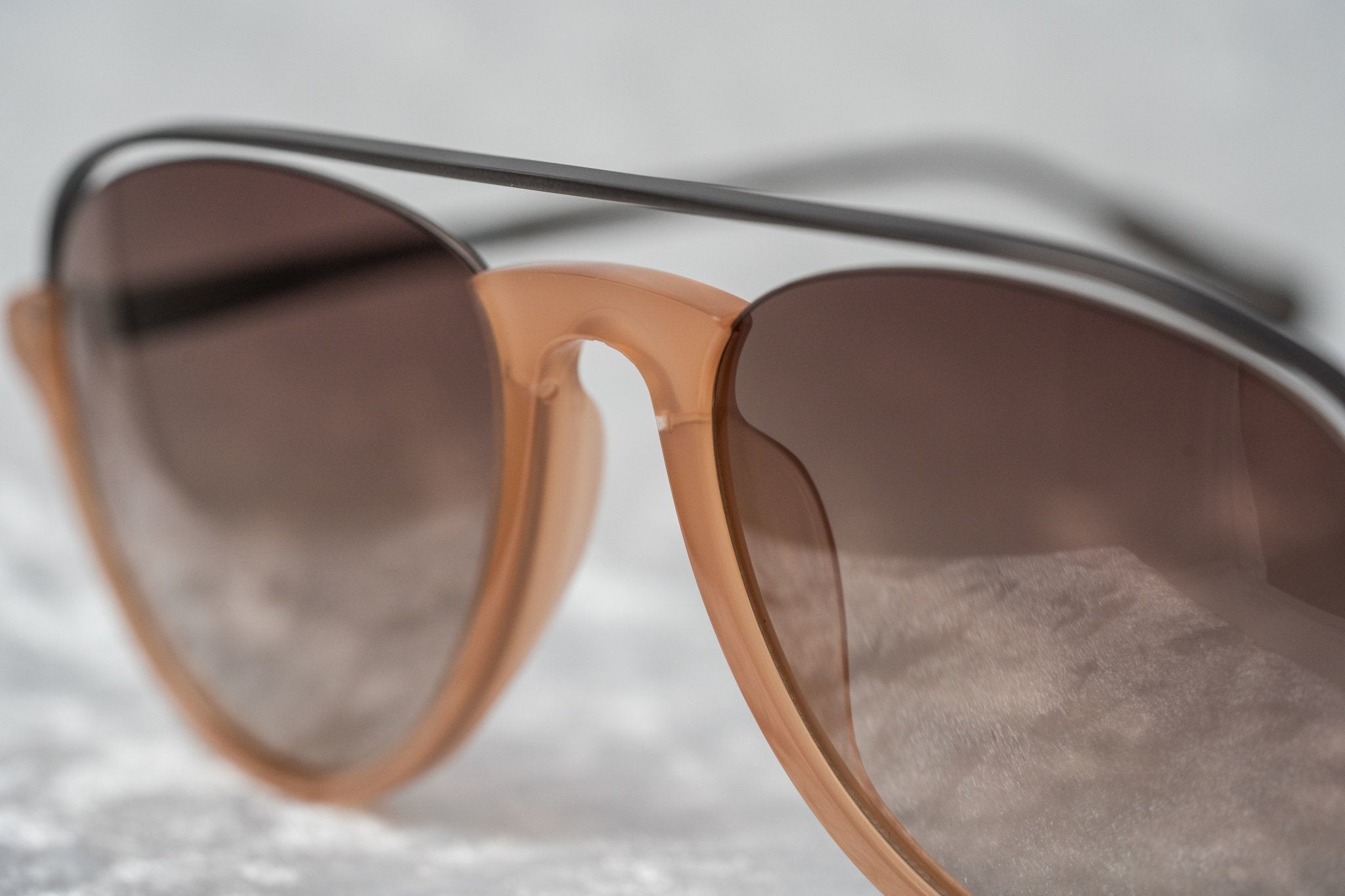 Kris Van Assche Sunglasses Unisex with Titanium Orange Black and Brown Graduated Lenses Category 3 - KVA84C3SUN - Watches & Crystals