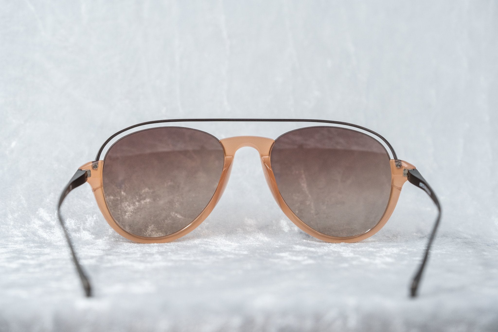 Kris Van Assche Sunglasses Unisex with Titanium Orange Black and Brown Graduated Lenses Category 3 - KVA84C3SUN - Watches & Crystals