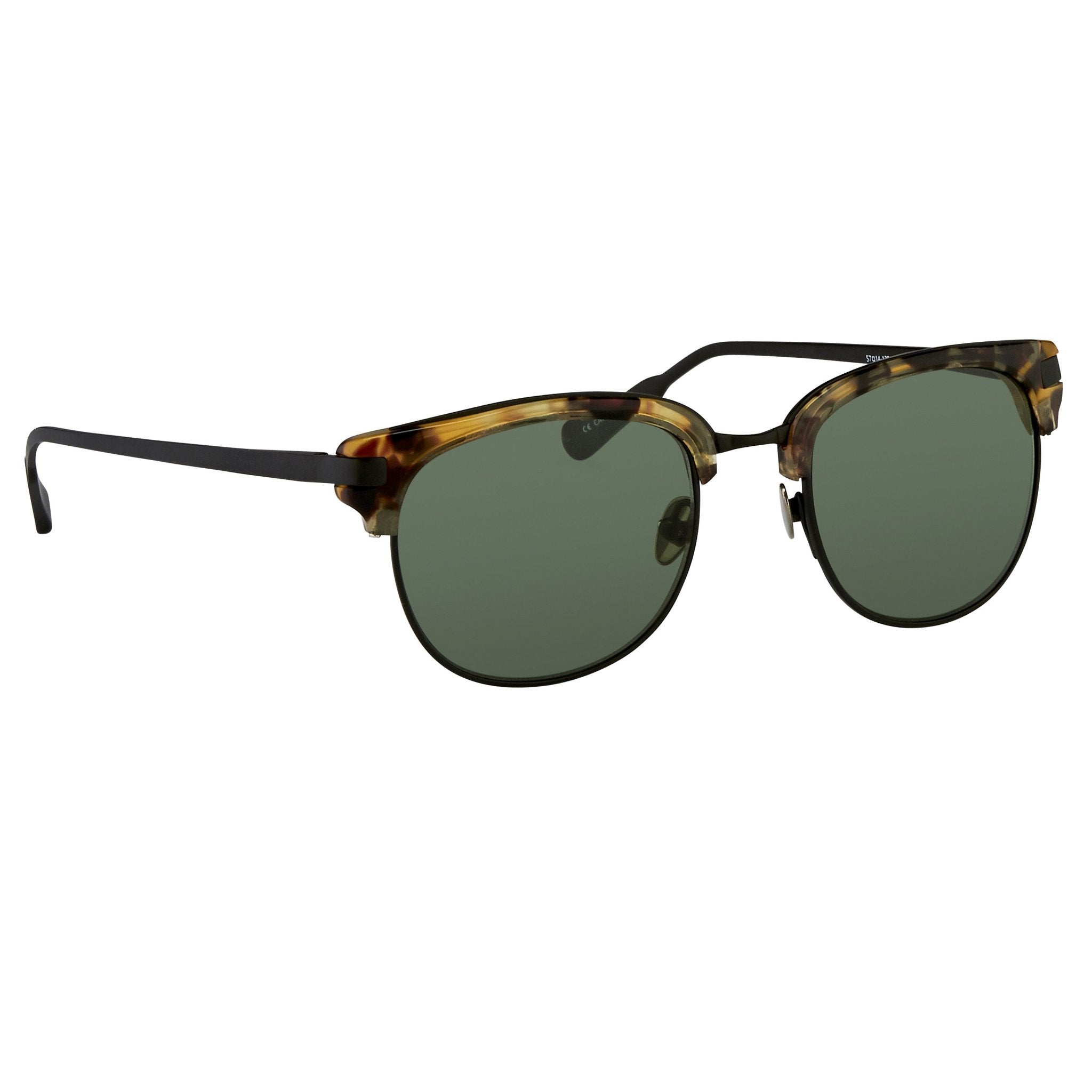 Kris Van Assche Sunglasses with D-Frame Tortoiseshell Black and Green Lenses Category 3 - KVA76C2SUN - Watches & Crystals