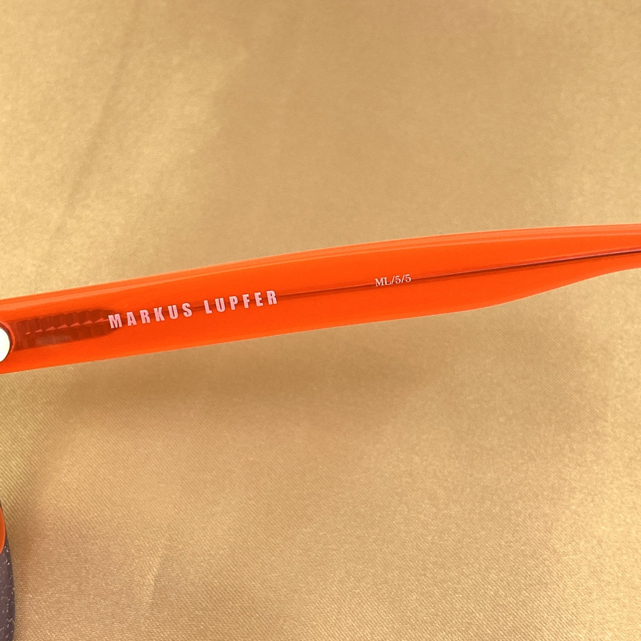 Markus Lupfer Sunglasses D-Frame Lilac Glitter Neon Orange Lenses Category 3 Dark Tint ML5C5SUN - Watches & Crystals