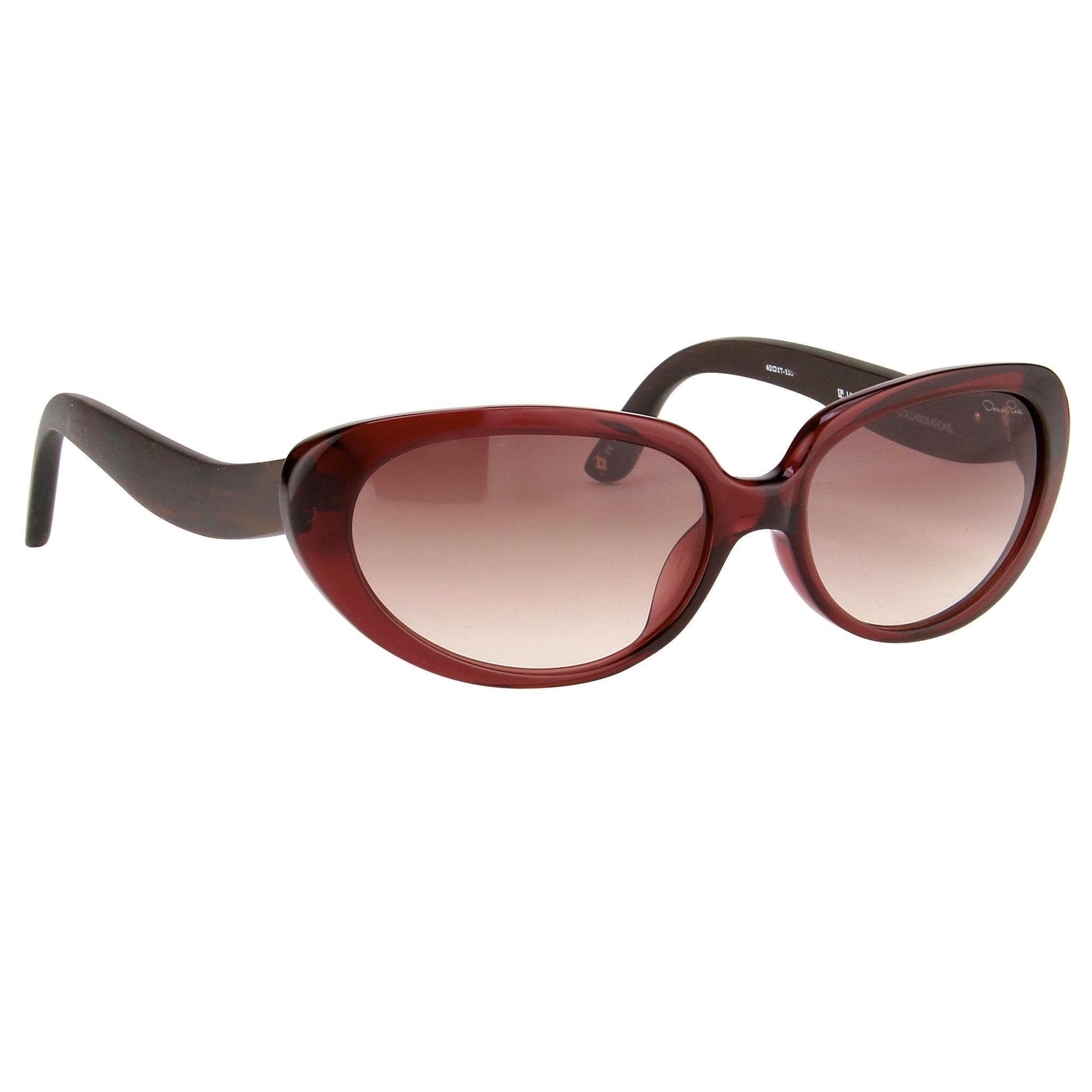 Oscar De La Renta Eyeglasses Cat Eye Ruby and Grey Lenses - ODLR43C9SUN - Watches & Crystals