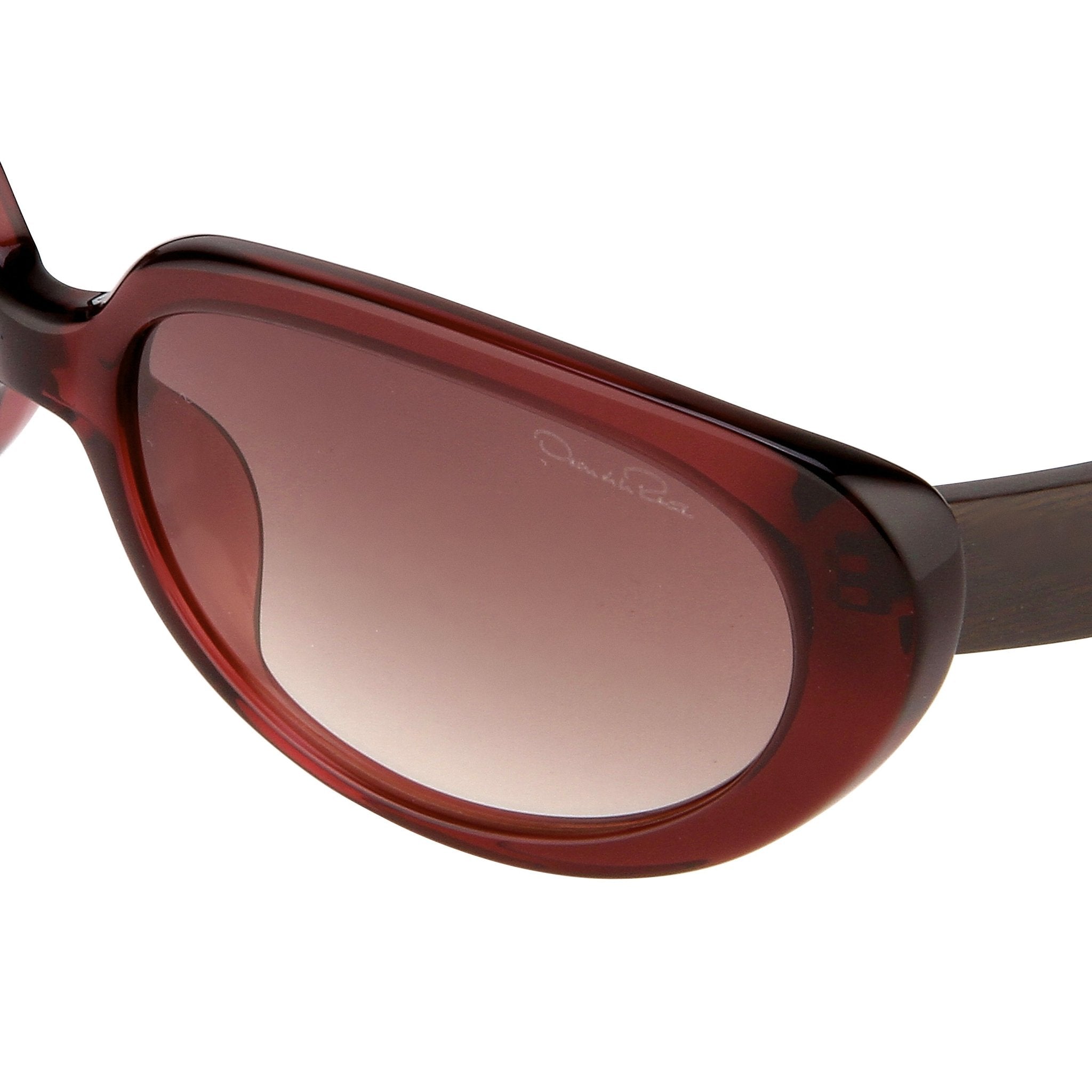 Oscar De La Renta Eyeglasses Cat Eye Ruby and Grey Lenses - ODLR43C9SUN - Watches & Crystals