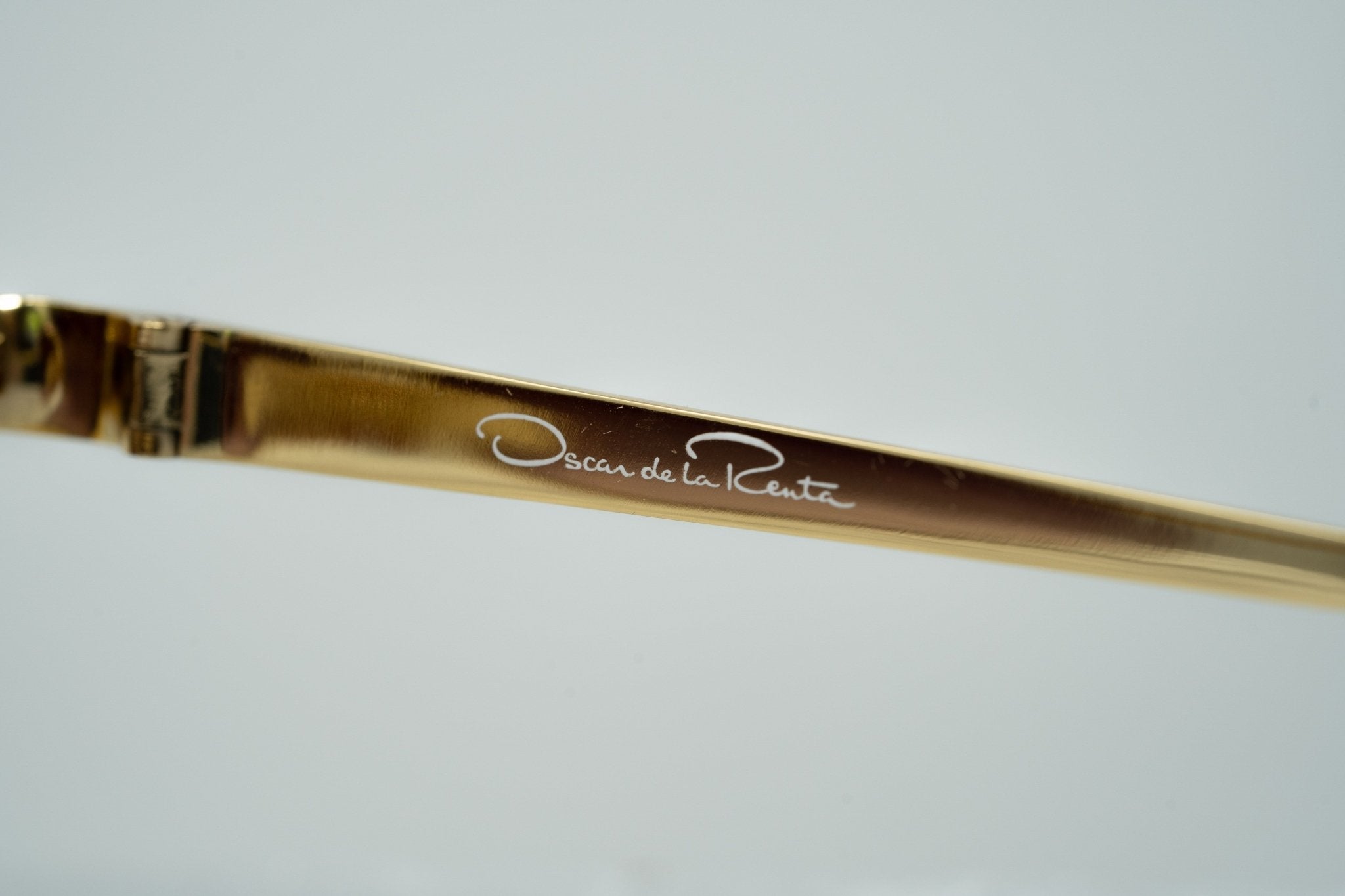 Oscar De La Renta Sunglasses Oversized Frame Gold and Purple Lenses Category 3 - ODLR32C1SUN - Watches & Crystals