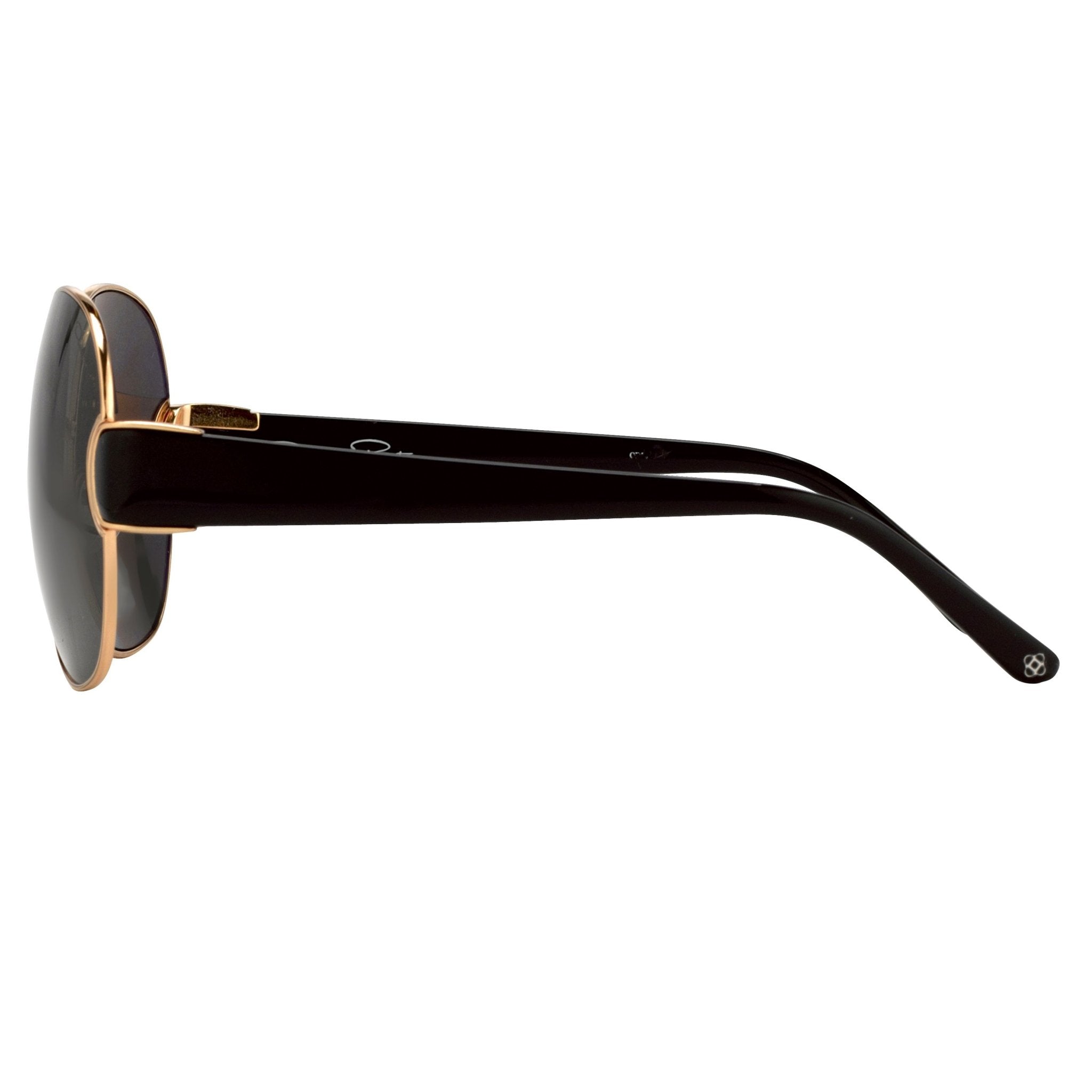 Oscar De La Renta Women Sunglasses Oversized Frame Gold with Grey Lenses Category 3 - ODLR54C1SUN - Watches & Crystals
