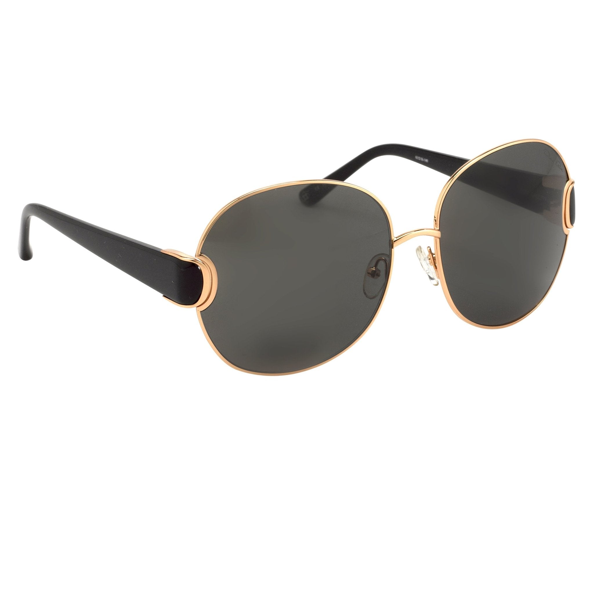 Oscar De La Renta Women Sunglasses Oversized Frame Gold with Grey Lenses Category 3 - ODLR54C1SUN - Watches & Crystals