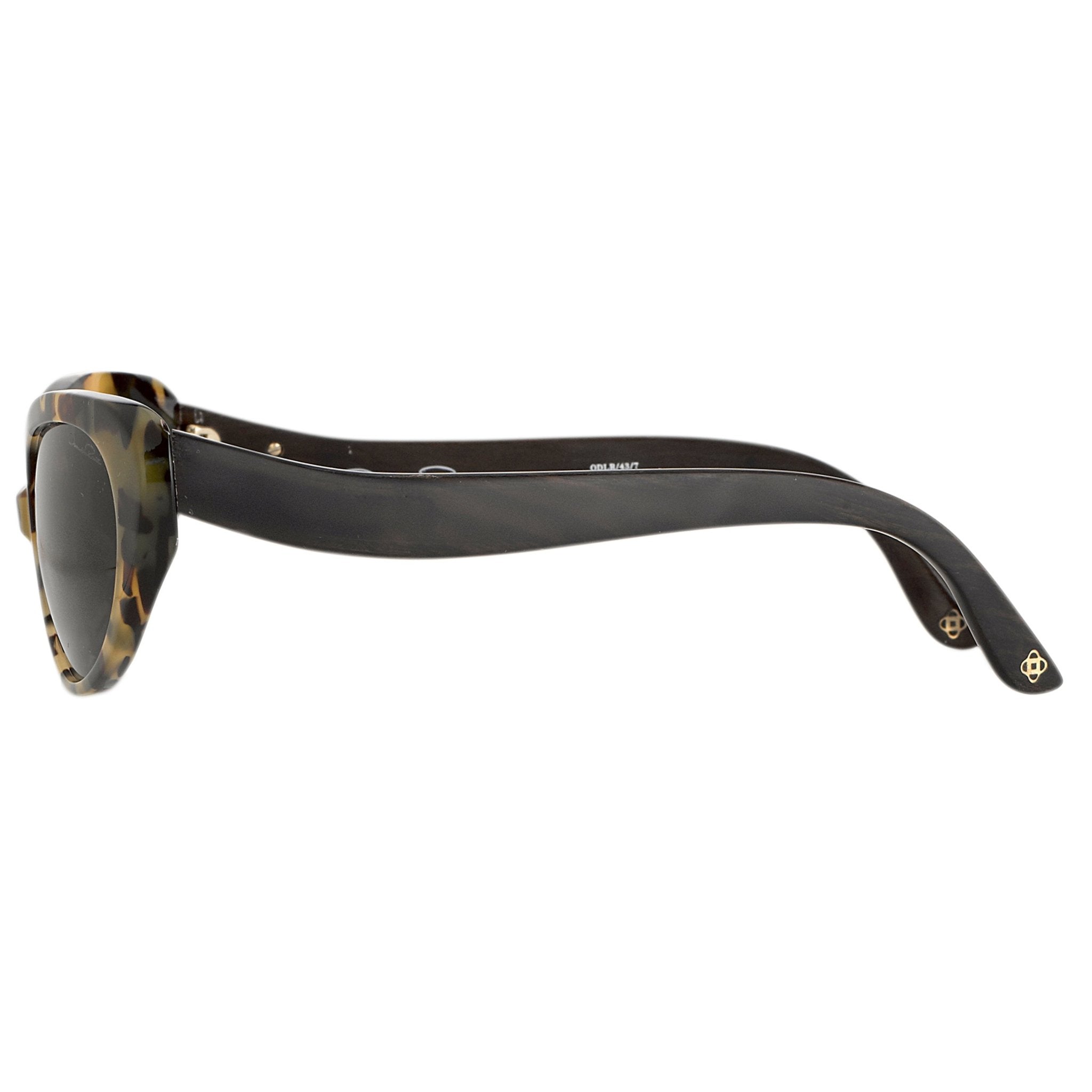 Oscar De La Renta Women Sunglasses Sandalwood Oval Tortoise and Dark Grey Lenses Category 3 - ODLR43C7SUN - Watches & Crystals
