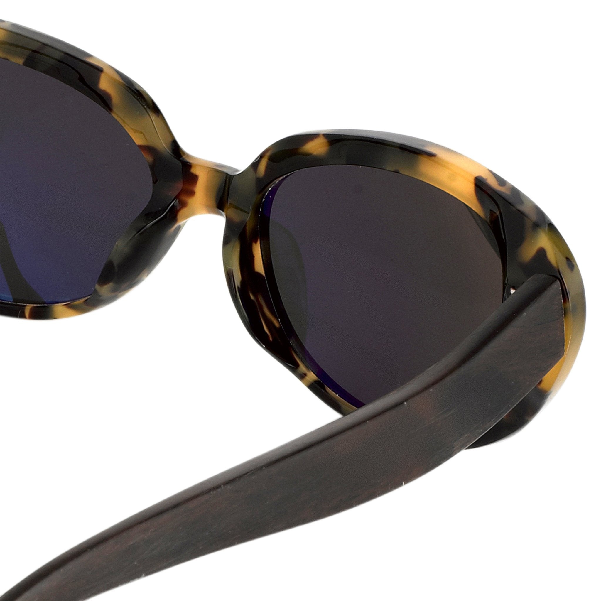 Oscar De La Renta Women Sunglasses Sandalwood Oval Tortoise and Dark Grey Lenses Category 3 - ODLR43C7SUN - Watches & Crystals