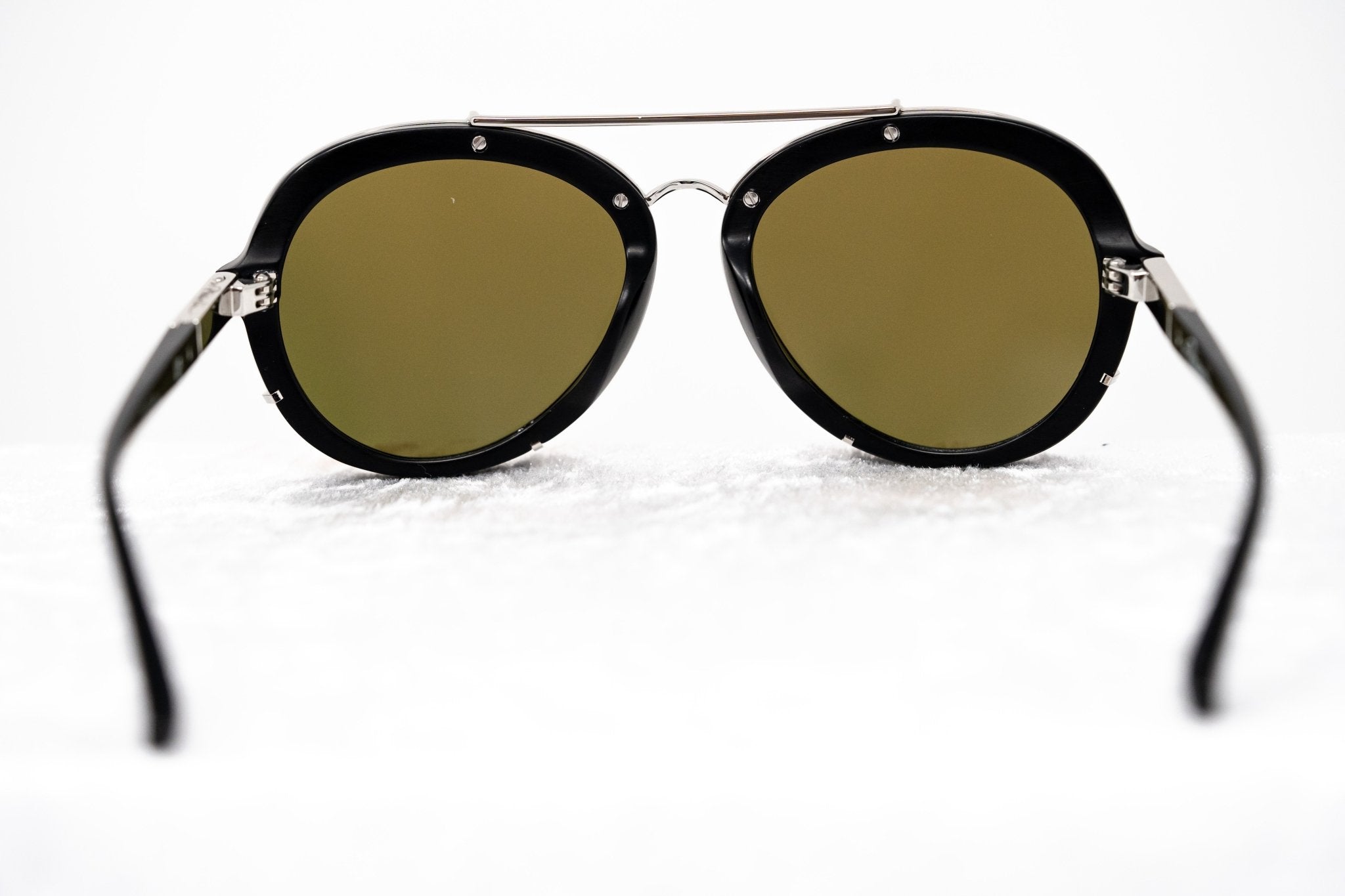 Phillip Lim Sunglasses Brushed Black and Nickel Aviator with Red Mirror Lenses Category 2 - PL170C6SUN - Watches & Crystals