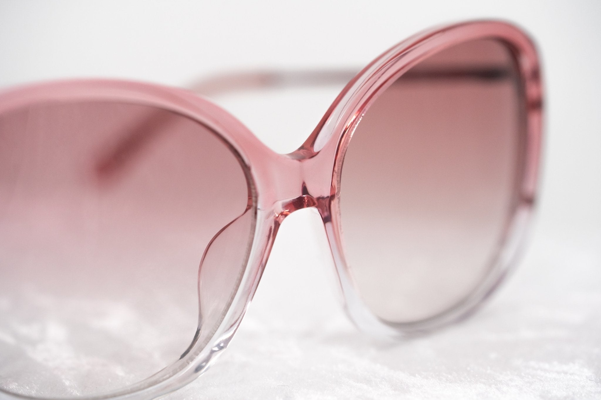 Prabal Gurung Sunglasses Oversized Female Pink to Clear/Metallic Pink Frame Category 1 Pink Gradient Lenses PG23C5SUN - Watches & Crystals
